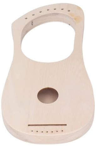 DIY-Leierharfen-Bausatz, Korpus aus Lindenholz, 7-saitige Harfe mit Metallsaiten Zum Stimmen, Sattel aus Mahagoni und Knochen, Zusätzliches Saitenset aus Naturholz