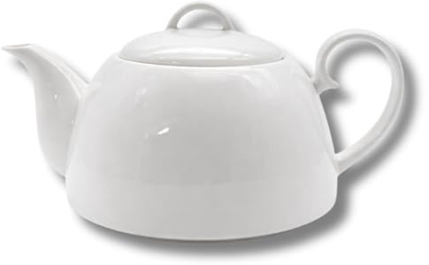 Leonardo Luxury Home Design Teiera Porcellana 1,2 Litri Adatta per Fiamma Liscia e Resistente The Infuso Servizio Elegante Idea Regalo e Raffinato Lavastoviglie Forno e Microonde (1,2 Litri)