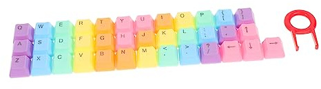CONGARTENO Abs Rainbow Keycaps Set for Mechanical Keyboards Stylish DIY Keyboard Decor Durable and Wear Resistant Keycap Kits for Cherry