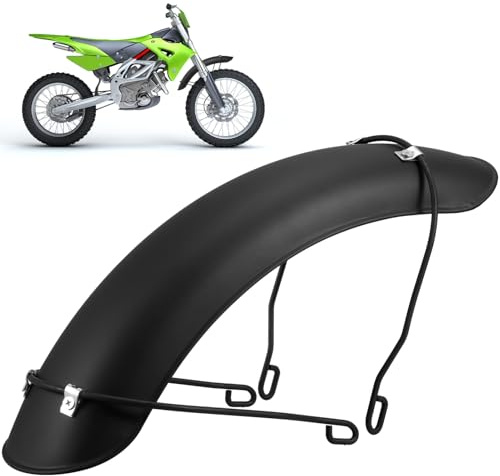 Mikinona Motorrad Kotflügel Vorne Schutzblech aus Metall mit Halterung Passend für Motorrad Radschutz Spritzschutz Langlebig und Einfach zu Montieren