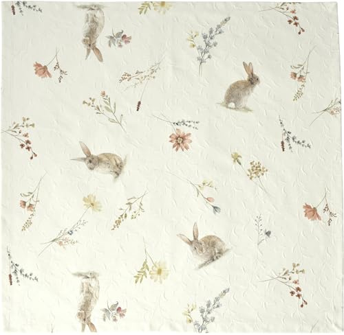 Sander - Tischdecke/Mitteldecke - Bunny Bloom, 85 x 85cm, 100% Baumwolle