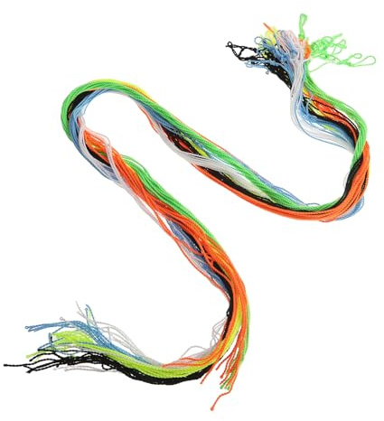 UKCOCO Cordes de Yo-yo Réactives 10 Brins en Nylon 104 Cm – Lot de 60 Cordelettes Multicolores pour Compétition et Réparation Yoyo Ficelle