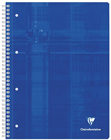 Clairefontaine 8258C Collegeblock (A4, kariert, 160 Seiten) 1 Stück blau