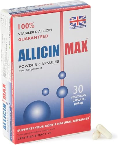 AllicinMax 180 mg 100% Pure Allicin 90 Veg Capsules, 80 g