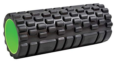 Schildkröt® MF-Massagerolle, Myofascial-Rolle, Schwarz-Grün, 960033