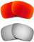 HKUCO Plus Mens Replacement Lenses For Oakley Holbrook Red/Titanium Sunglasses