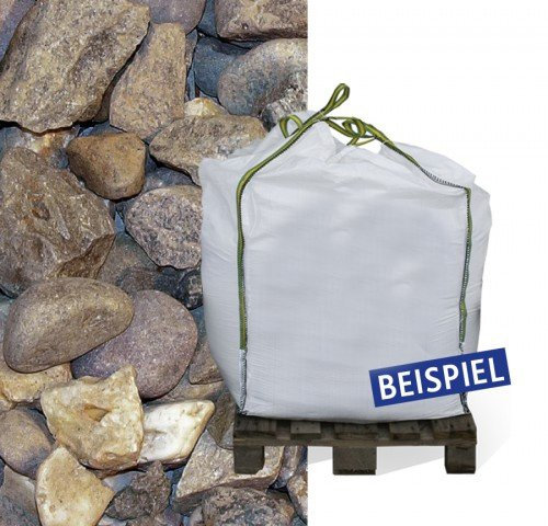 Hamann Mercatus GmbH Rheinkies 32–-63mm 600kg Big Bag - dekorativen Garten- Teichgestaltung, Zierbeete, Gebäudespritzschutz, Sickergruben