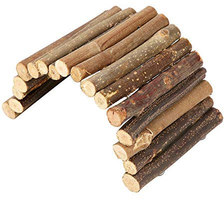 Duokon Pont de Suspension en Bois pour Hamster, Petite Taille, Fournitures pour Animaux domestiques, dcoration d'habitat, Souris, Rats, rongeurs (Petite Taille)