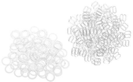 IPOTCH 200 Versteller Bikini & BH -Zubehör zur Reparatur Ringe Haken Slider 8 Form + O Form