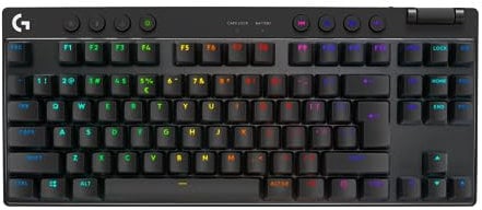Logitech G PRO X TKL Lightspeed kabellose Gaming-Tastatur -Schwarz - US INT'L Tactile