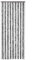yorten Flauschvorhang Türvorhang Insektenschutz 90 x 220 cm (B x H) Grau und Weiß