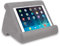 JML Pill-O-Pad Tablet Stand - Tri-Ledge, Lap Mounted, Soft Tablet Holder with Side Pocket - Compatible with iPad, Kindle and More, Sturdy and Lightweight, for Women & Men - Light Grey