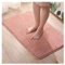 HONGBI Badematte Hochflor Weicher, Flauschiger Badezimmerteppich Badvorleger rutschfest Waschbar Schadstoffgeprüft Pink 50x80cm