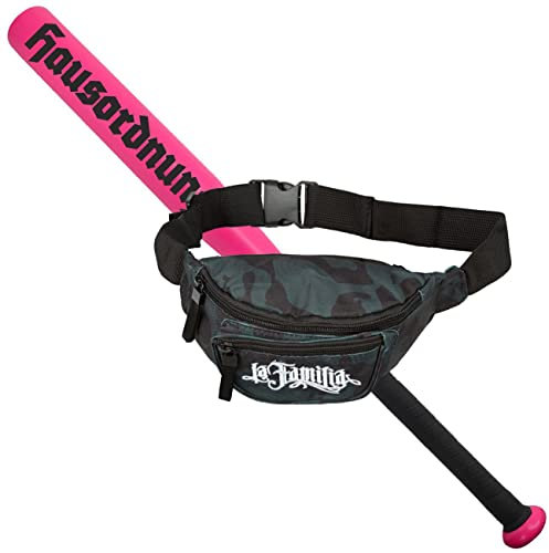 Spaß Kostet Sportset Baseballschläger mit Tasche für Baseball Hausordnung Schwarz Aluminium 26 Zoll