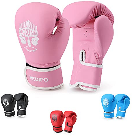 Redipo Kids Boxing Gloves, Sponge Foam Training Sparring Gloves Thai Kick Boxing for Kid and Youth, Suitable for Boys and Girls Age 3 to 9 Years