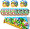 Qemsele Partygeschirr kindergeburtstag Set für Kinder, 1 Tischdecke Plastik + 20 Hochwertige Pappteller und 20 Servietten Party Set Partydekoration für den Kindergeburstag Thema Karneval (Hedgehog)