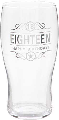 Maturi 18th Birthday Beer Pint Glass - 570ml / 1 Pint