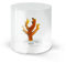 WD Lifestyle Bicchiere in vetro borosilicato. Capacità 250 ml. Decoro corallo.