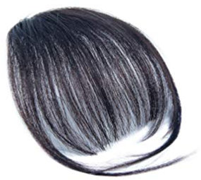 EXCEART Clip in Haar Fransen Extensions Kunsthaar Schwarz Hitzebeständige Haarteile Für Realistischen Look Individuell Zuschneidbar Für Vielseitige Stylings Und Einfache Anwendung