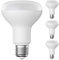 ledscom.de 4 Stück E27 LED Leuchtmittel, R80, weiß (4000 K), 10 W, 935lm, matt