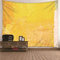 EHOMERY Wandteppich Paar Wanddekoration Fotos Gelb Graffiti-Wand Wandbehang Landschaft XXL Wanddekoration Hängend Wandbehang Wandschmuck Groß Schlafzimmer Wohnzimmer 350X256Cm