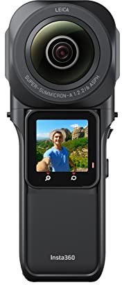 Insta360 ONE RS 1-Inch 360 Edition - 6K 360 Camera with Dual 1-Inch Sensors, Co-Engineered with Leica, 21MP Photo, FlowState Stabilization, Superb Low Light, Water Resistant