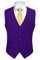HISDERN Gilet Da Abito Da Uomo Gilet Tinta Unita Da Festa Di Nozze Cerimonia Panciotto Formale In Cotone Per Uomo,Viola,L