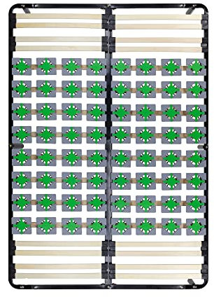 Mon Mobilier Design CASI Sommier à Lattes avec plots de Soutien 140x200 cm avec Pieds