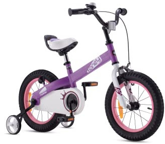 RoyalBaby Unisex-Youth Honey Kids Bike, Lilac, 14 Zoll