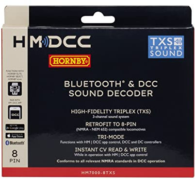 HM7000-8TXS: Bluetooth® und DCC-Sounddecoder (8-polig), Weiß