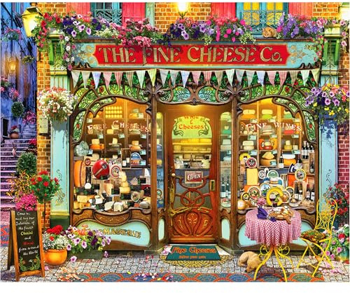 White Mountain Puzzles Wine and Cheese Shop 1000 Piece Puzzle, 1 EA