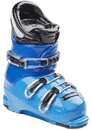 CREATIV DISCOUNT Miniatur-Skistiefel, Größe ca. 4 cm, blau