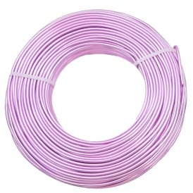 Alambre de aluminio para manualidades, 3 mm, alambre para joyas, color lila AW-1060, 25 metros