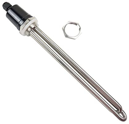 Immersion HeaterHeater with Protect Cap 2.5kw 3.5kw 4.5kw 5.5kw Stainless Steel Immersion Water Heating Element with Thread 32mm (Color : Heater nut, Wattage : 3.5KW) (Heater Only 4.5KW) (Heater Nut