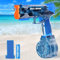 Wasserpistole Elektrisch, Automatische Wasseraufnahme Transparente Wasserspritzpistole,Wasserspritzpistole Große Kapazität 480cc + 30cc, Sommer Spielzeug für Pool,Strand(Blau)