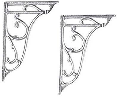 Balterley Ceramic Accessories Pair of Ornate Cistern Brackets - Chrome