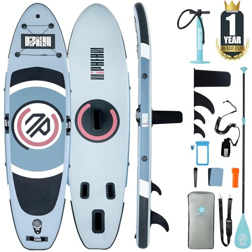 Niphean Stand up Paddling Board,305cm SUP mit Anfängergeeignet Balancierflügel und Strapazierfähigem Zubehör, Inflatable Paddle Boards for Adults, Multifunktionales Yoga Paddleboard