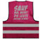 Sauf mal mehr die Leute gucken Schon Party Warnweste BZW. Signalweste mit reflektierendem Aufdruck - Größe S/M, Magenta