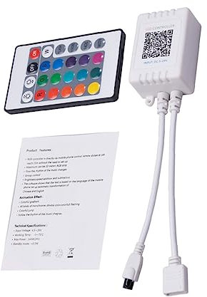Homoyoyo Controller Rgb Per Strisce Led Con Telecomando Dimmer Wireless Per Illuminazione Nastro E Filo Controllo Da Smartphone Metri Funzione Musicale E Luminosità