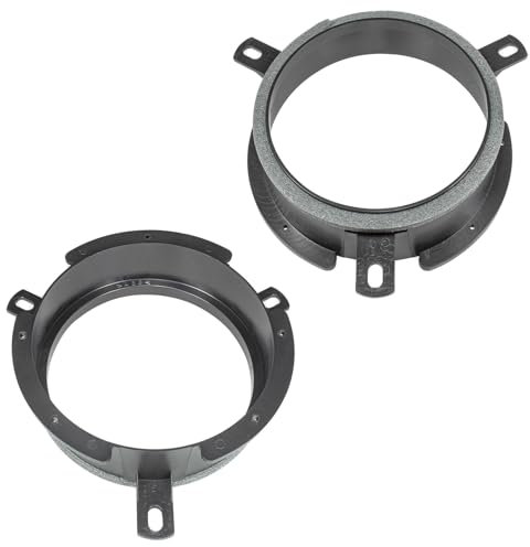 tomzz Audio 2856-001 Lautsprecherringe Adapter Halterungen kompatibel mit Volvo C30 V40 S40 V50 S60 V60 V70 S80 XC60 XC70 165mm