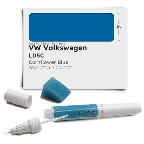 Genuine Colors Lackstift Cornflower Blue LD5C für VW Volkswagen Blau Polo GTI UP Golf