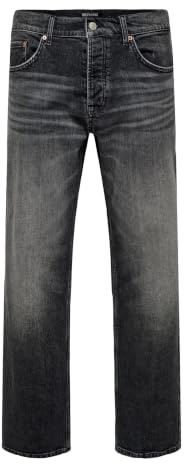 Only & Sons Male Normal geschnitten Jeans ONSEDGE Mittlere Taille Gerade geschnitten Jeans
