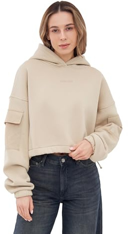 Johnny Urban Cropped Hoodie Damen & Herren - Carly - Kurzer Kapuzenpullover mit Oversized Fit - Crop Pullover Sweatshirt mit Kapuze Kurz - Oversize