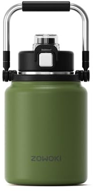 Stainless King 1.2L Multi- Purpose Thermo Flask - Original-Style Flask Used as Travel Mug or Insulated Water Bottle for Daily Commute & Weekend Adventures (Green)