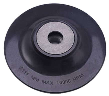 1 accessoire de ponçage pour meuleuse d'angle 115 mm, patins en caoutchouc pour papier d'acier, palettes de disque de ponçage, plateau en papier d'acier, convient pour meuleuse d'angle électrique type