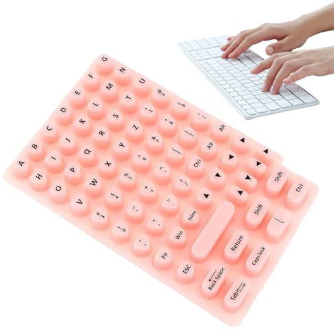 Long Nail Keyboard Bubbles, Reusable Silicone Keyboard Cover, Sticky Pad Protector For Computer, Laptop, Desktop, Notebook, Typing, Home, School, Dorm Room, Internet Café