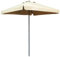 Parasol de Jardin Portable 200 cm, Parasol Balcon Carré, Parasol de Plage pour Terrasse Marché, Protection Solaire UPF 50+(Khaki)