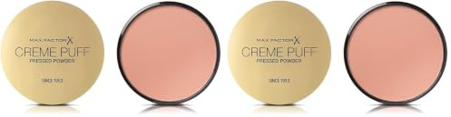 Max Factor Creme Puff Cipria Compatta, Finish Opaco e Texture Leggera, Adatta a Tutti i Tipi di Pelle, 053 Tempting Touch, 14 g (Confezione da 2)