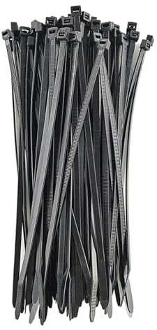 Nylon-Kabelbinder, robuste Kabelbinder, 100 Stück, selbstsichernde Kordelbänder aus Kunststoff, verstellbare Kabelbefestigungsschlaufe for Zuhause und Büro(3x150mm)