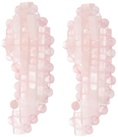 MAGICLULU Yeux Artisanat 2 Refroidissement en Jade Pièces Naturel Masque Poli Professionnel, Améliore L'apparence des Taches Sombres, pour Relaxation et Voyage